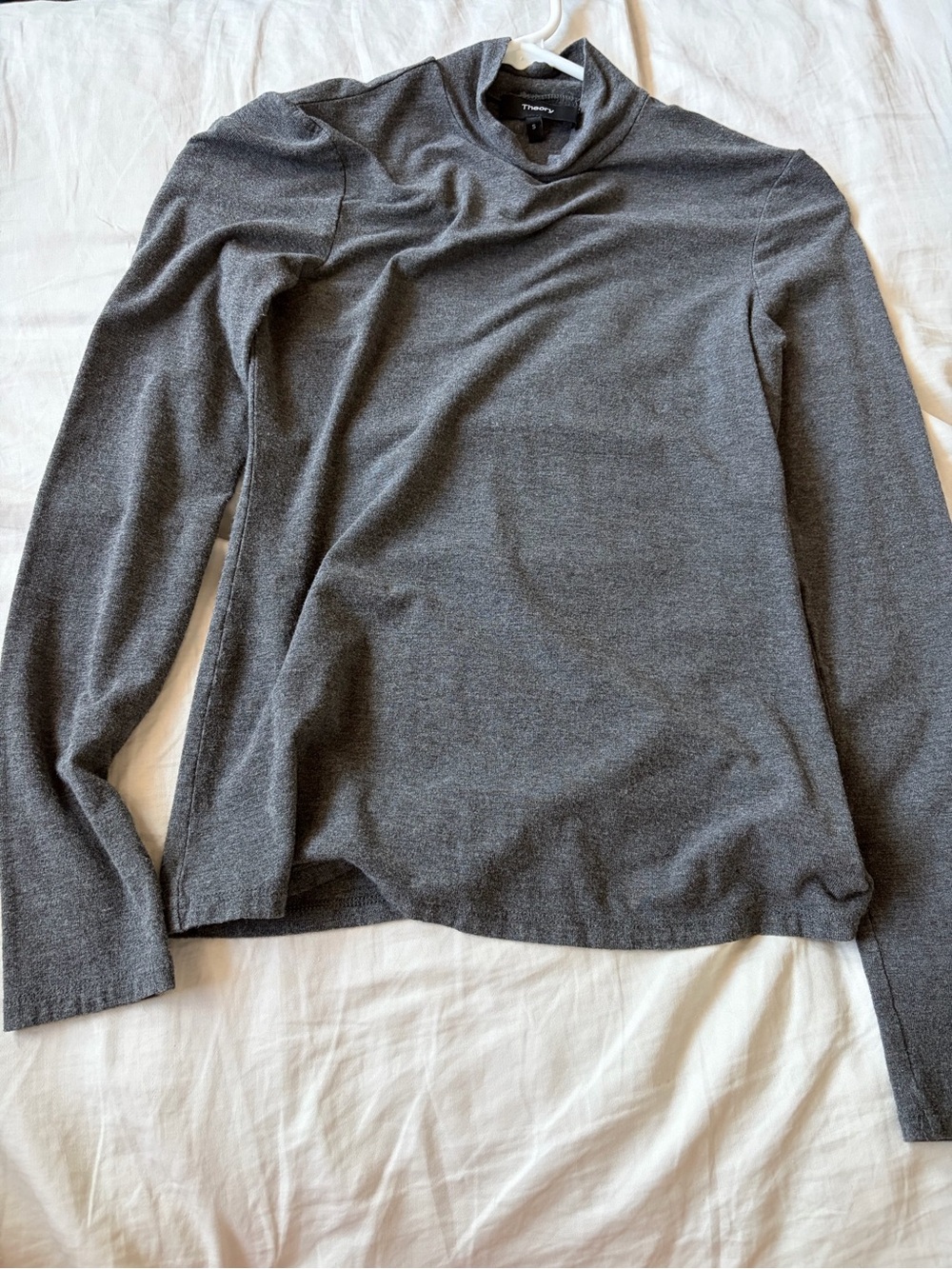 Theory Women’s Dark Gray Turtleneck Top S